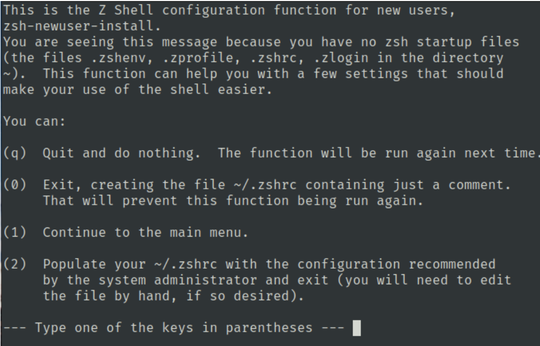 zsh