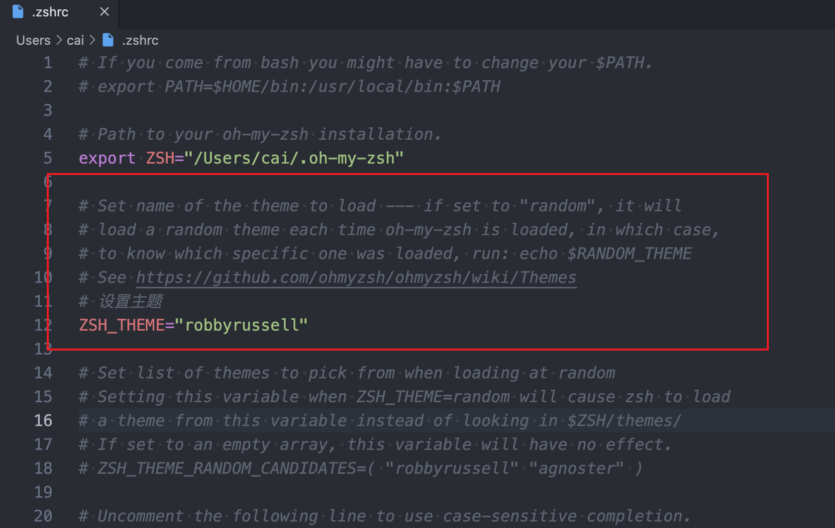 zsh